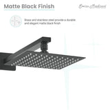 Concorde Single-Handle 1-Spray Tub and Shower Faucet in Matte Black (Valve Included)