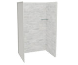 MAAX 107459-312-504 Utile 4832 Composite Direct-to-Stud Three-Piece Alcove Shower Wall Kit in Organik Permafrost