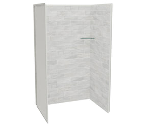 MAAX 107459-312-504 Utile 4832 Composite Direct-to-Stud Three-Piece Alcove Shower Wall Kit in Organik Permafrost