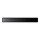 24" Black Matte Stainless Steel Linear Shower Drain with Solid Cover