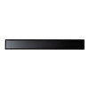 24" Black Matte Stainless Steel Linear Shower Drain with Solid Cover
