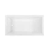 Voltaire 66 "x 36" Reversible Drain Drop-In Bathtub