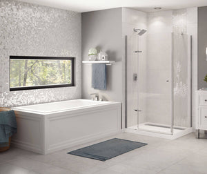 MAAX 105721-000-001-100 Skybox 7236 Acrylic Drop-in End Drain Bathtub in White