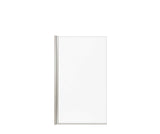 MAAX 137511-900-305-000 Axial Square 34 x 58 in. 8 mm Tub Screen for Alcove Installation with Clear glass in Brushed Nickel