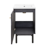 Classe 18" Bathroom Vanity in Black