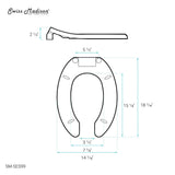 Swiss Madison Commercial Standard Elongated Seat