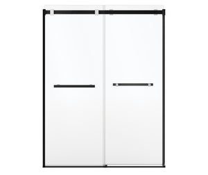 MAAX 136955-810-360-000 Duel Alto 56-59 X 78 in. 8mm Bypass Shower Door for Alcove Installation with GlassShield® glass in Matte Black & Chrome