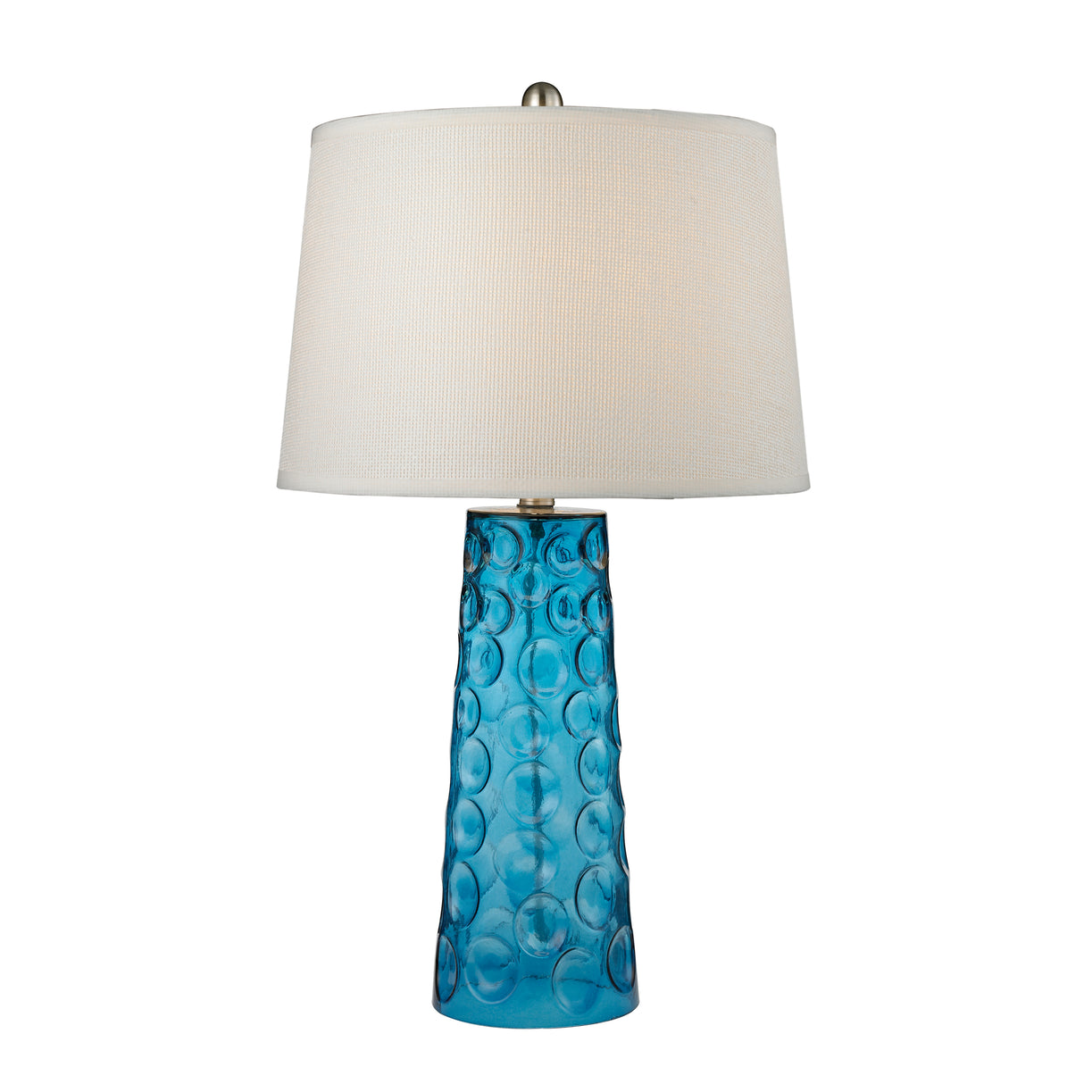 Elk D2619 Hammered Glass 27'' High 1-Light Table Lamp - Blue