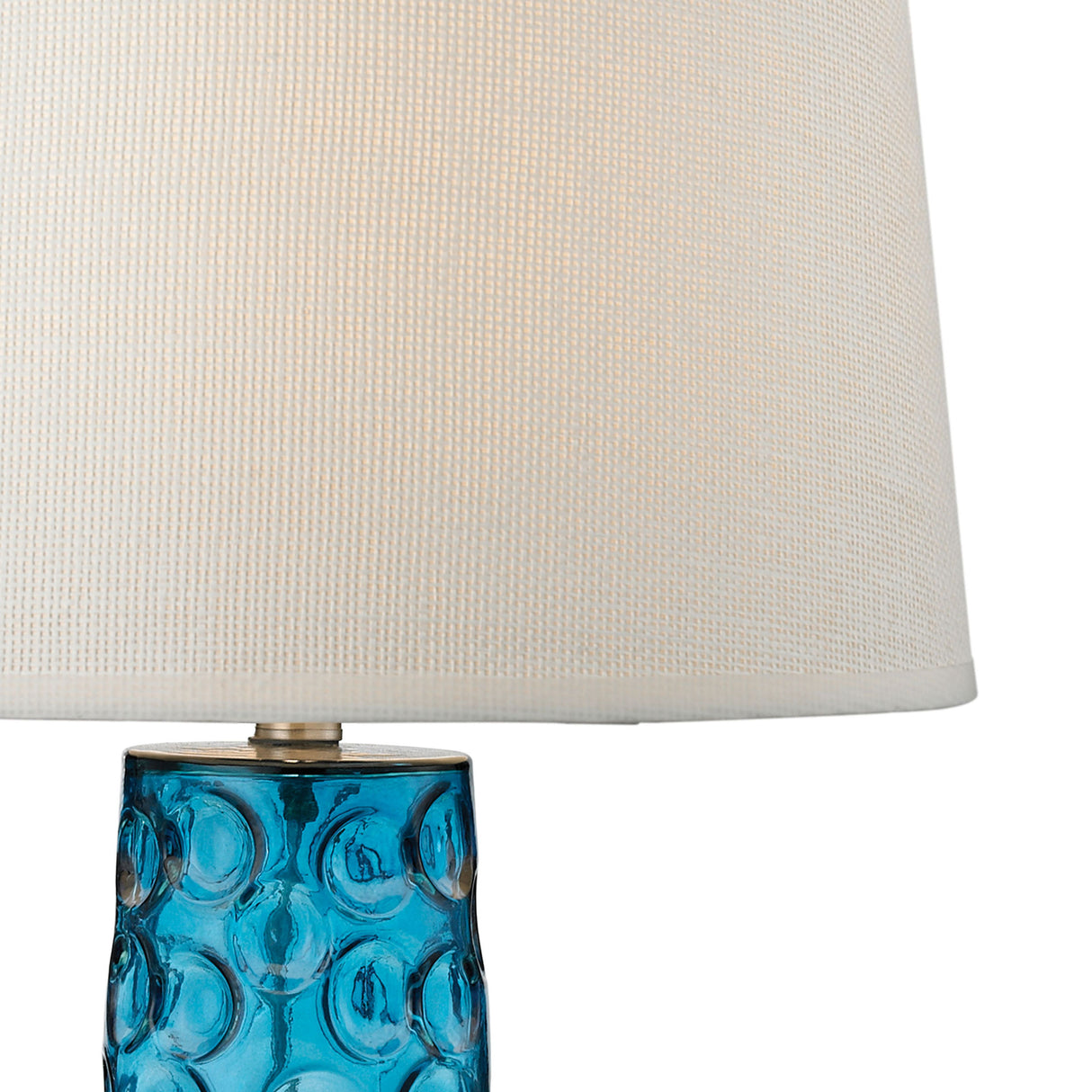 Elk D2619 Hammered Glass 27'' High 1-Light Table Lamp - Blue