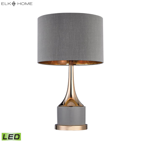 Elk D2748-LED Gold Cone Neck 18.5'' High 1-Light Table Lamp - Gray