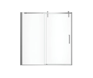 MAAX 137682-900-084-000 Outback 55 ¼ - 58 1/2 x 57 in. 8mm Sliding Tub Door for Alcove Installation with Clear glass in Chrome