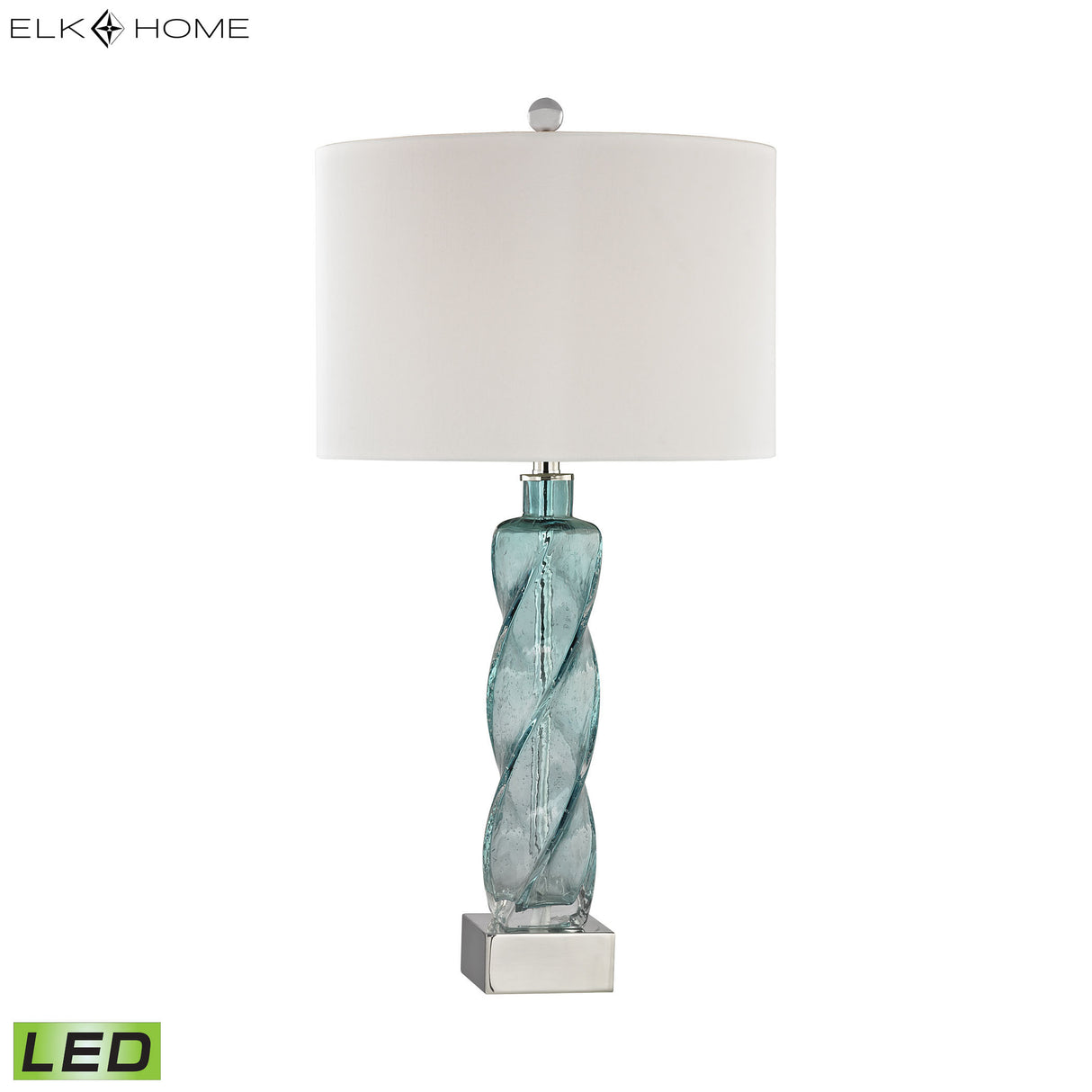 Elk D3047-LED Springtide 29'' High 1-Light Table Lamp - Aqua - Includes LED Bulb