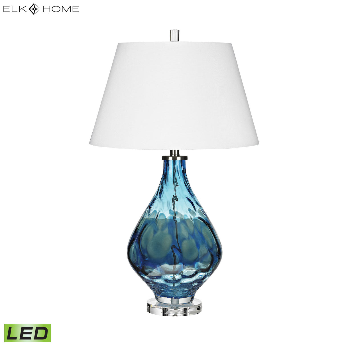 Elk D3060-LED Gush 29'' High 1-Light Table Lamp - Blue - Includes LED Bulb