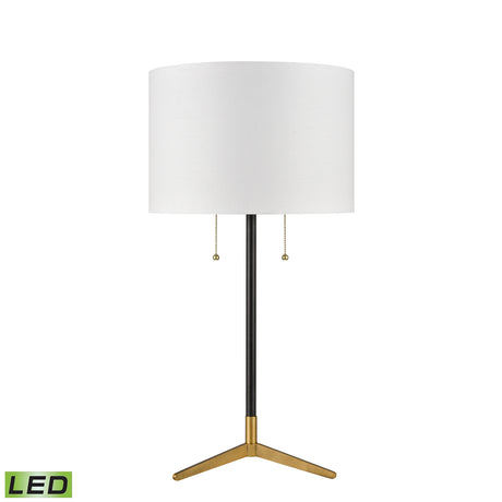 Elk D3120WHT-LED Clubhouse 29'' High 2-Light Table Lamp - Black - Includes LED Bulbs