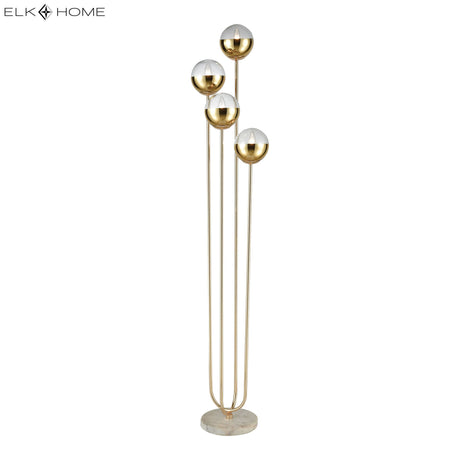 Elk D3377 Haute Floreal 70'' High 4-Light Floor Lamp - Gold