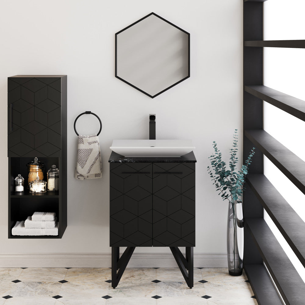 Annecy 39" Vanity Mirror in Phantom Black