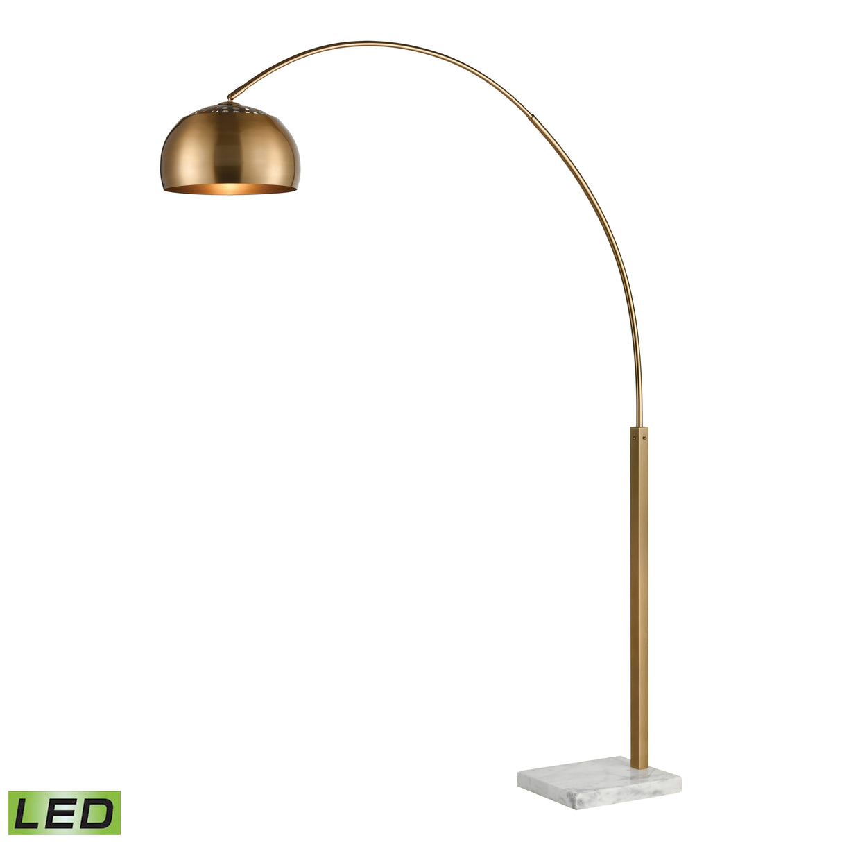 Elk D3591-LED Solar Flair 77'' High 1-Light Floor Lamp - Aged Brass - Includes LED Bulb