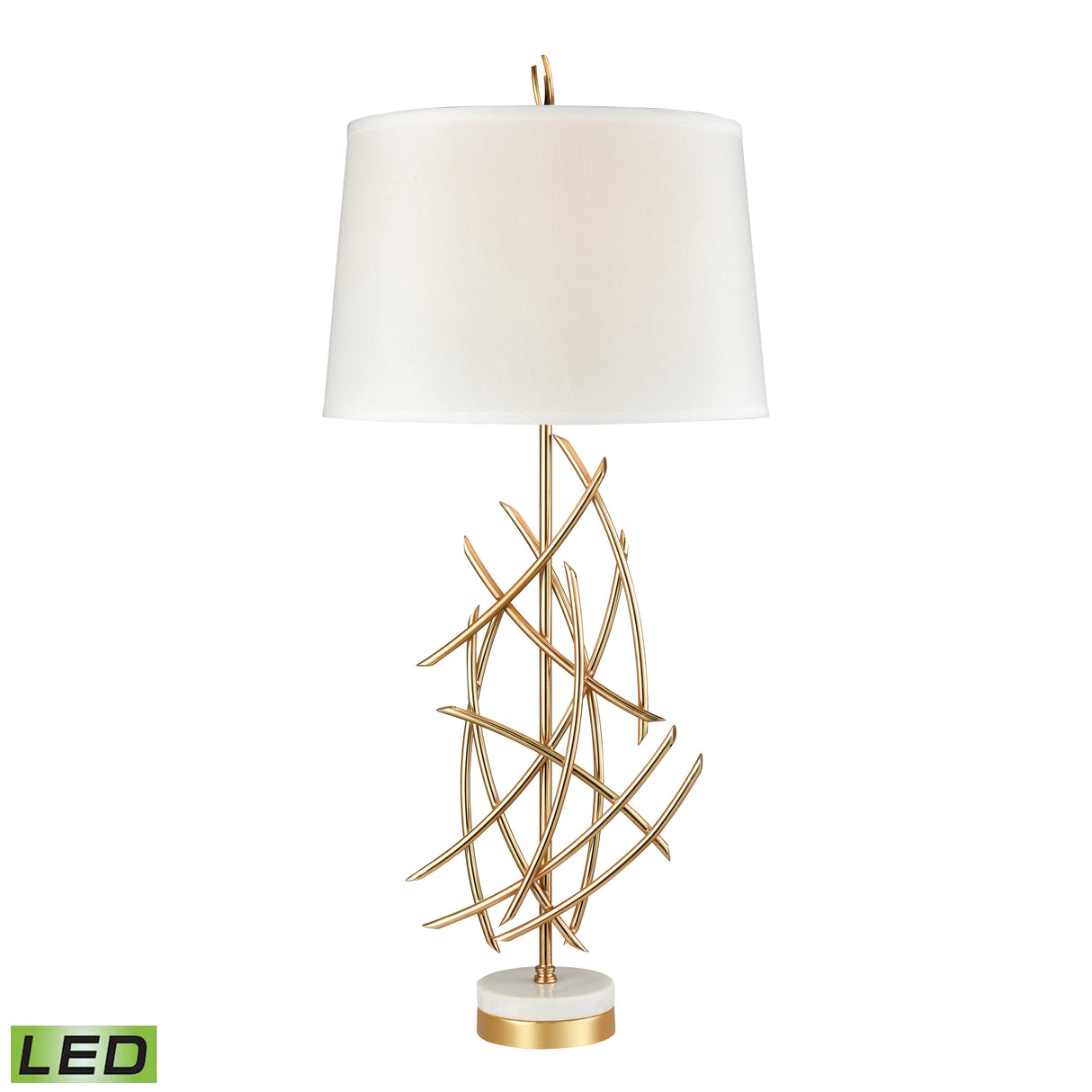 Elk D3648-LED Parry 35.5'' High 1-Light Table Lamp - Gold - Includes LED Bulb