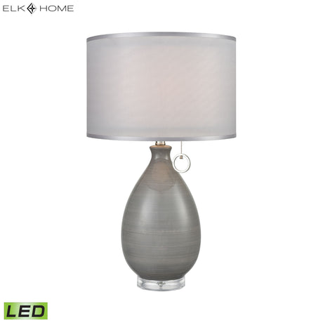 Elk D3792-LED Clothilde 26'' High 1-Light Table Lamp - Gray - Includes LED Bulb