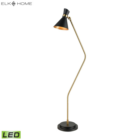 Elk D3805-LED Virtuoso 60'' High 1-Light Floor Lamp - Black - Includes LED Bulb