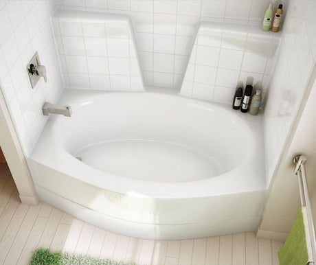 MAAX 140579-L-003-002 TSOT6042 AcrylX Alcove Left-Hand Drain One-Piece Tub Shower in White