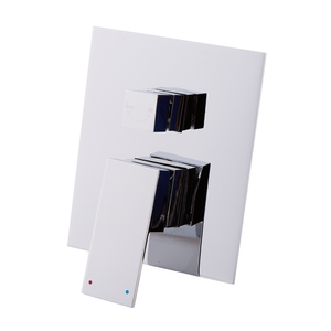 DAX Brass Concealed Square Shower Valve with Pressure Balance and Shutoff, Chrome DAX-6973A-CR