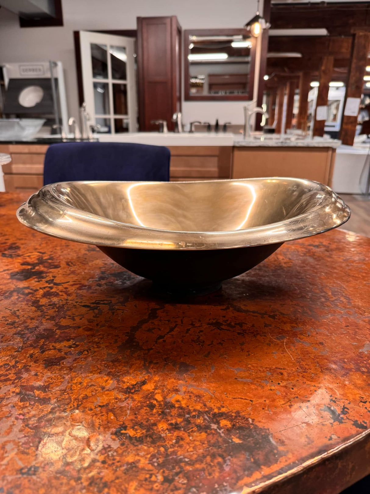 Porcher Solid Bronze Sink Golden Tone CONSILIUM 32360-00.945 (Showroom Display for Sale)