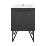 Annecy 24" Bathroom Vanity in Phantom Black