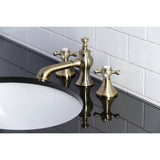 Kingston Brass KC7063BX English Country 8 in. Widespread Bathroom Faucet, Antique Brass