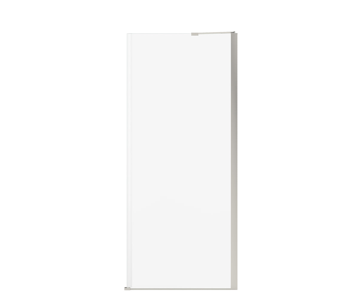 MAAX 139582-900-305-000 Reveal Sleek 71 Return Panel for 34 in. Base with Clear glass in Brushed Nickel