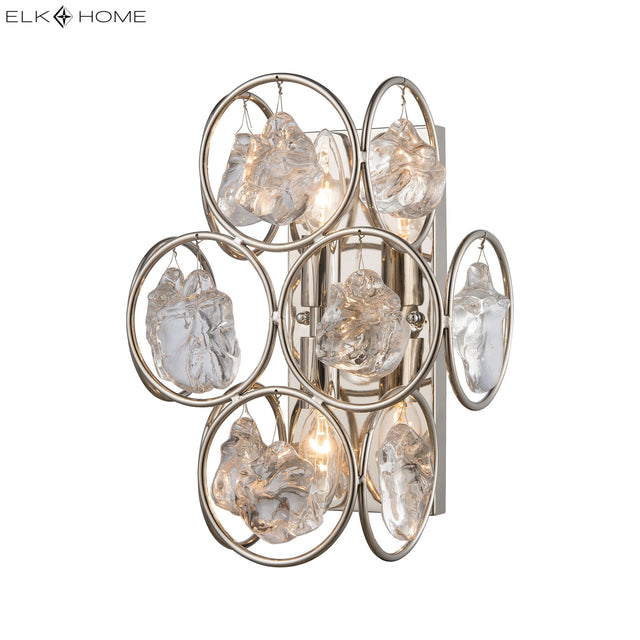Elk D4203 Precious 12.88'' High 2-Light Sconce - Polished Nickel