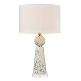 Elk D4283 Libertine Table Lamp in White and Blue