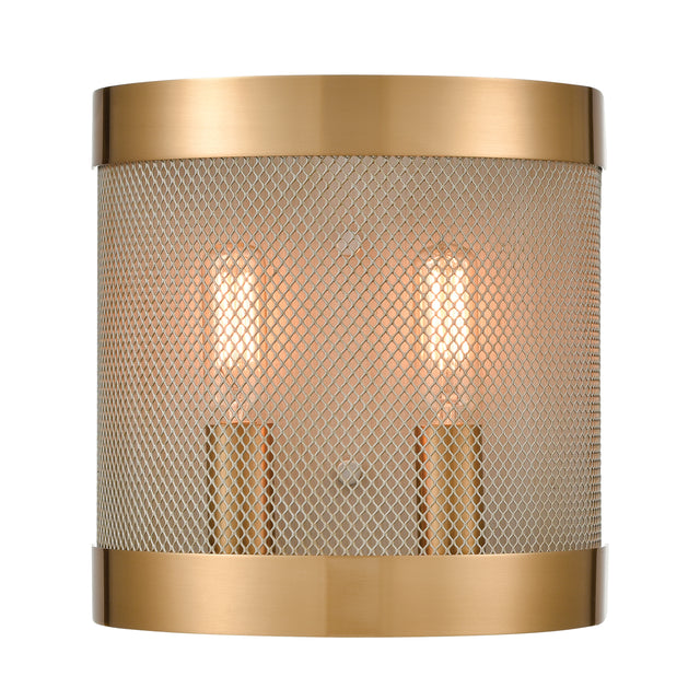 Elk D4335 Line in the Sand 8'' High 2-Light Sconce - Satin Brass