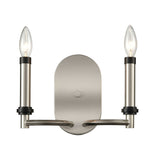 Elk D4339 Sunsphere 10'' High 2-Light Sconce - Satin Nickel