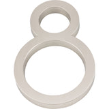 Atlas Homewares Modern Avalon #8 6 Inch Brushed Nickel