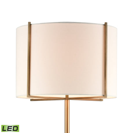 Elk D4550-LED Trussed 63'' High 1-Light Floor Lamp - White - Includes LED Bulb