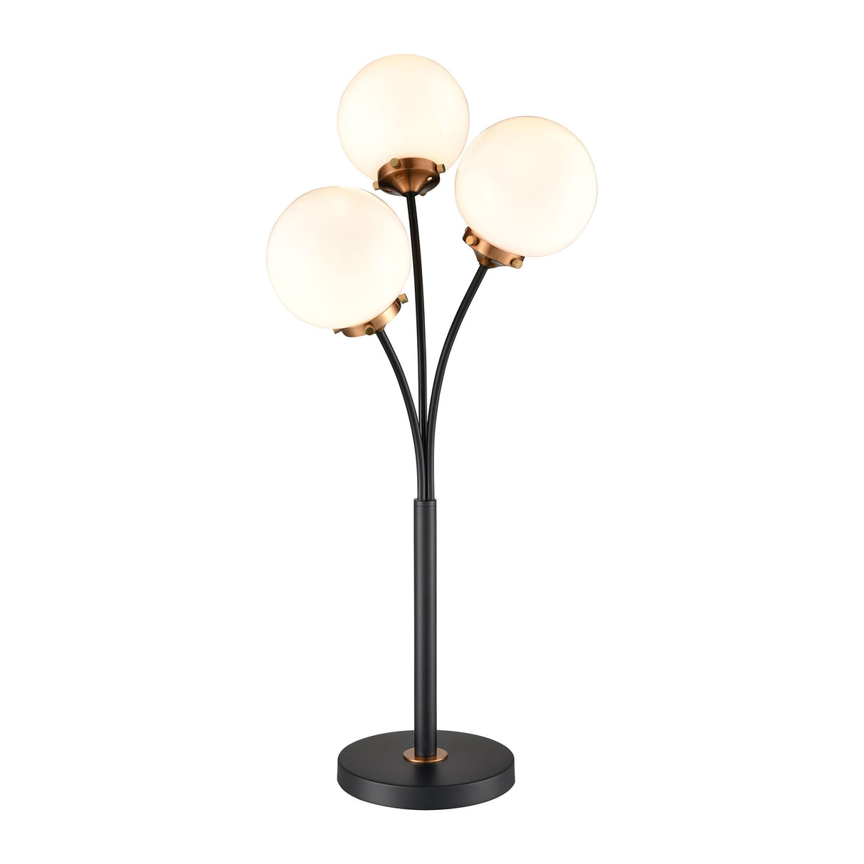 Elk D4582 Boudreaux 32'' High 3-Light Table Lamp - Matte Black