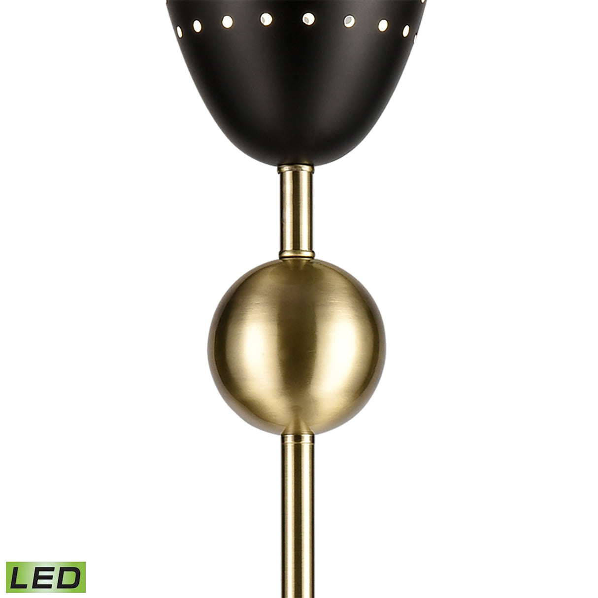 Elk D4691-LED Amulet 69.5'' High 1-Light Floor Lamp - Black - Includes LED Bulb