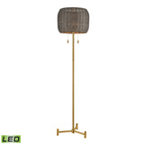 Elk D4693-LED Bittar 61.5'' High 2-Light Floor Lamp - Aged Brass - Includes LED Bulbs