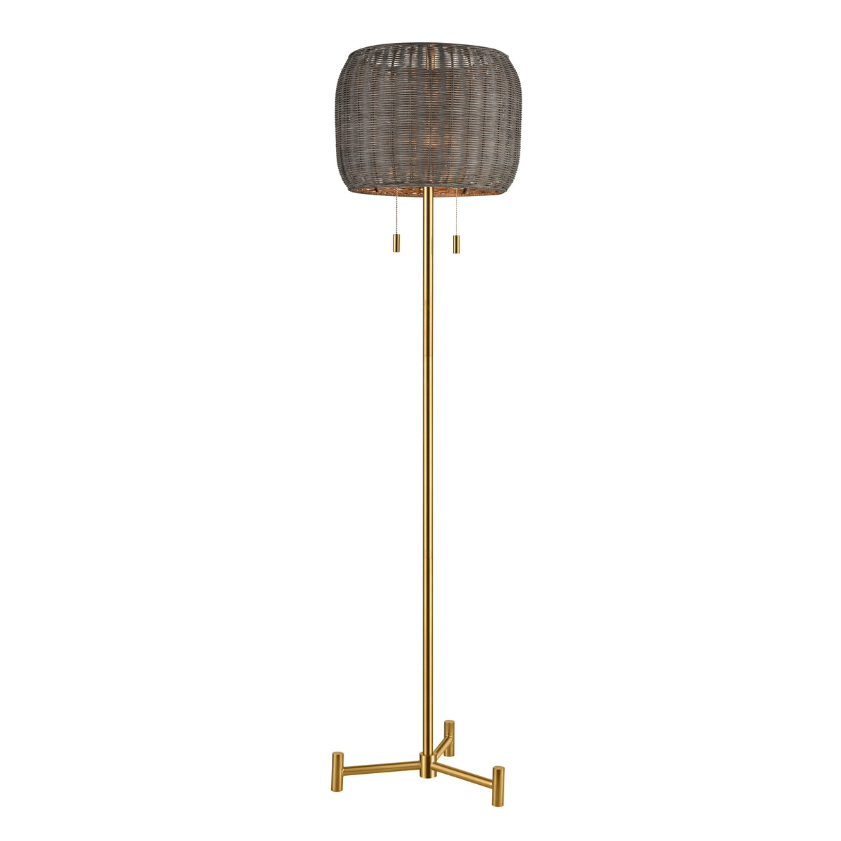 Elk D4693 Bittar 61.5'' High 2-Light Floor Lamp - Aged Brass