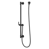 Modern Round 30 in. Slide Bar with 60 in. Hose in Matte Black