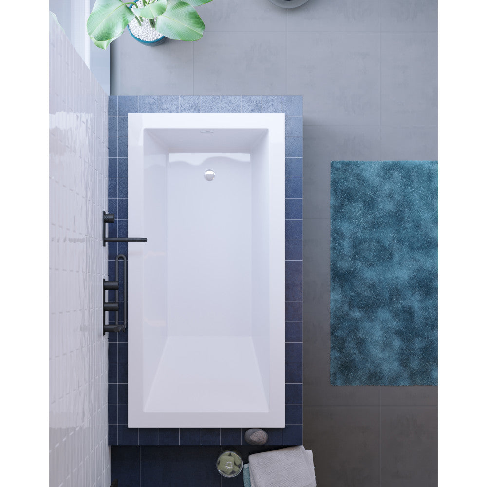 Voltaire 60"x 36" Reversible Drain Drop-In Bathtub