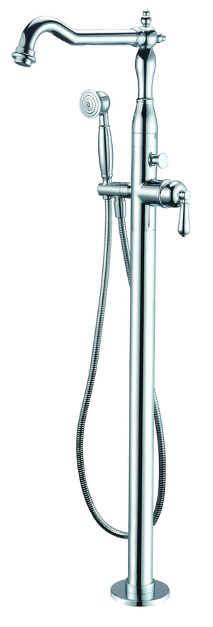 ALFI brand AB2553-PC Polished Chrome Free Standing Floor Mounted Bath Tub Filler