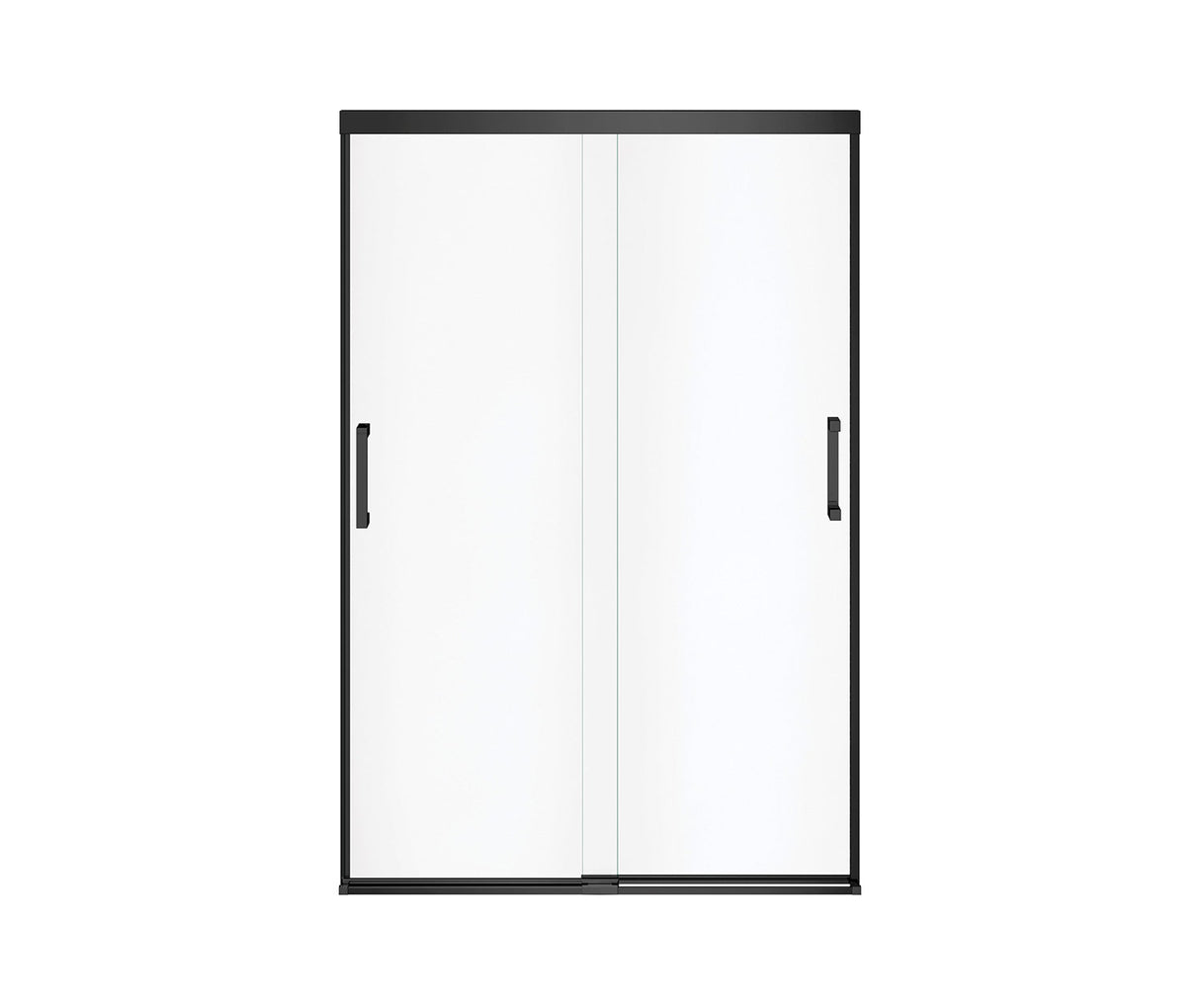 MAAX 139352-900-340-000 Incognito 70 44-47 x 70 ½ in. 8mm Bypass Shower Door for Alcove Installation with Clear glass in Matte Black