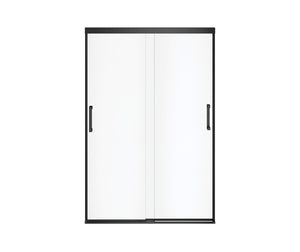 MAAX 139352-900-340-000 Incognito 70 44-47 x 70 ½ in. 8mm Bypass Shower Door for Alcove Installation with Clear glass in Matte Black