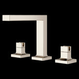 Verve 2-Handle 8 in - 15 in. Widespread Bathroom Faucet without Handles with Square Spout in Polished Nickel