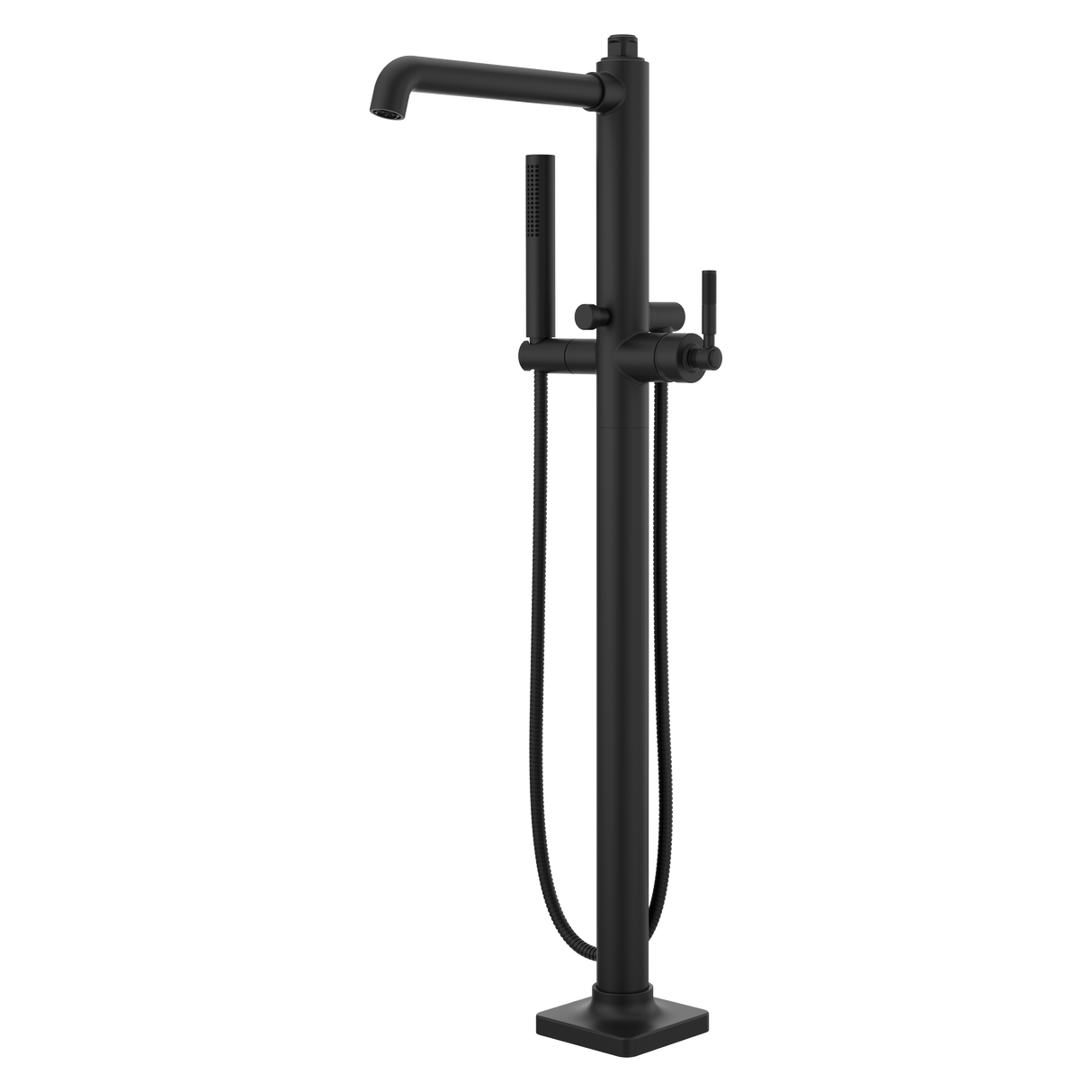 Hillstone Tub Filler with Handshower in Matte Black
