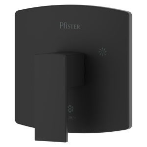 Pfirst Modern Valve Only Trim in Matte Black