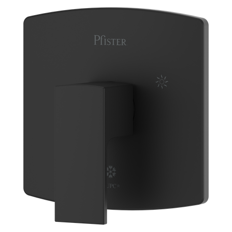 Pfister Pfirst Modern Valve Only Trim in Matte Black