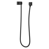 Modern Square 3-Piece Handheld Shower Kit with 60 in. Hose in Matte Black